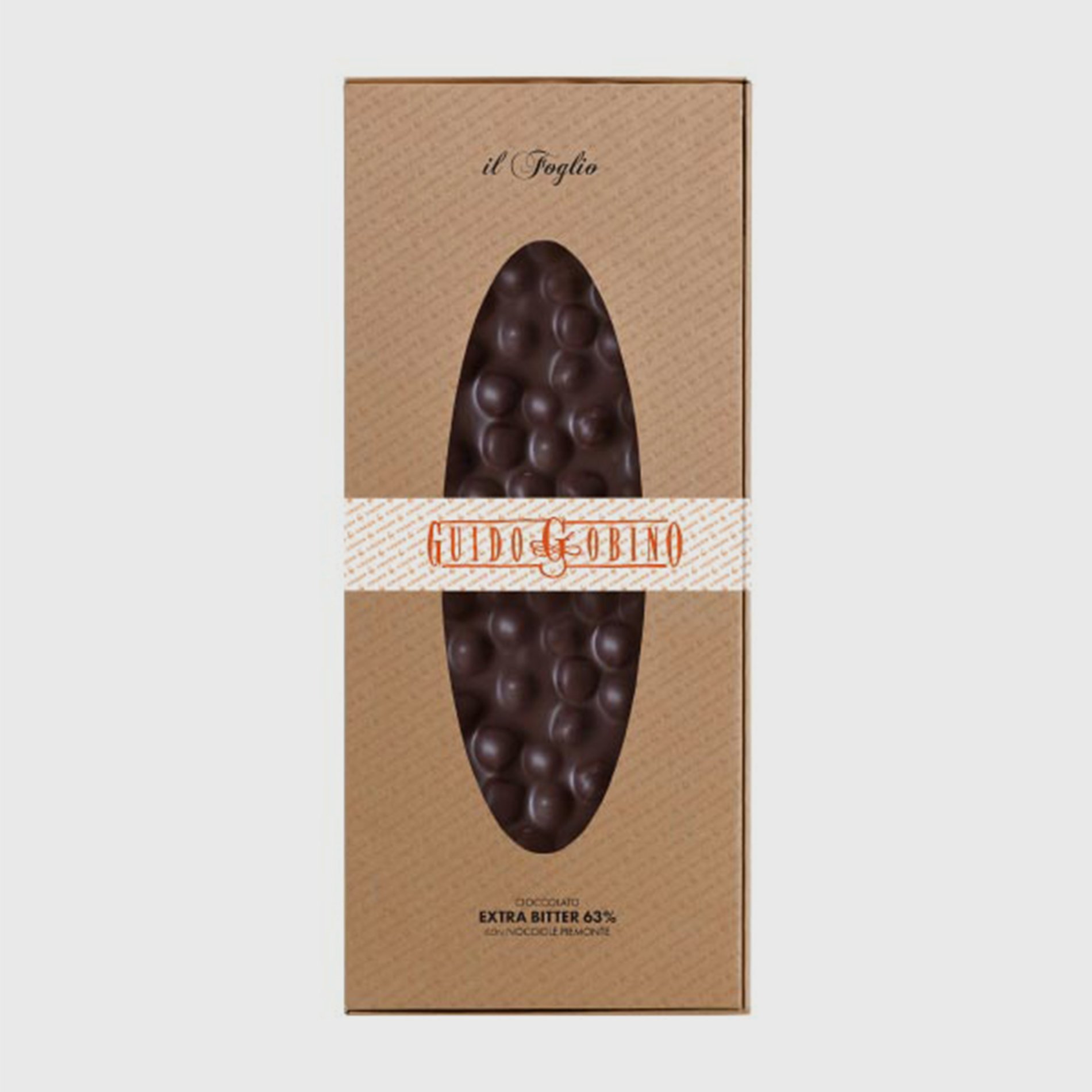 Foglio di Cioccolato Extra-Bitter con Nocciola Piemonte IGP 1kg